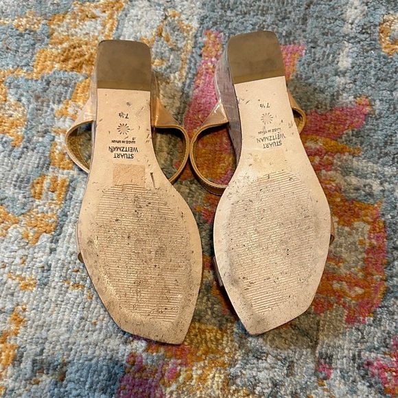 Stuart Weitzman Aleena 50 Nude Cork Wedges - Picture 8 of 8